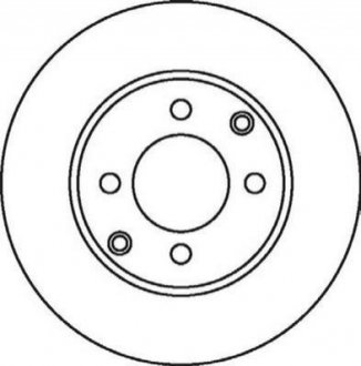 Диск гальмівний XSARA 1.4/P206/306 JURID 562055JC
