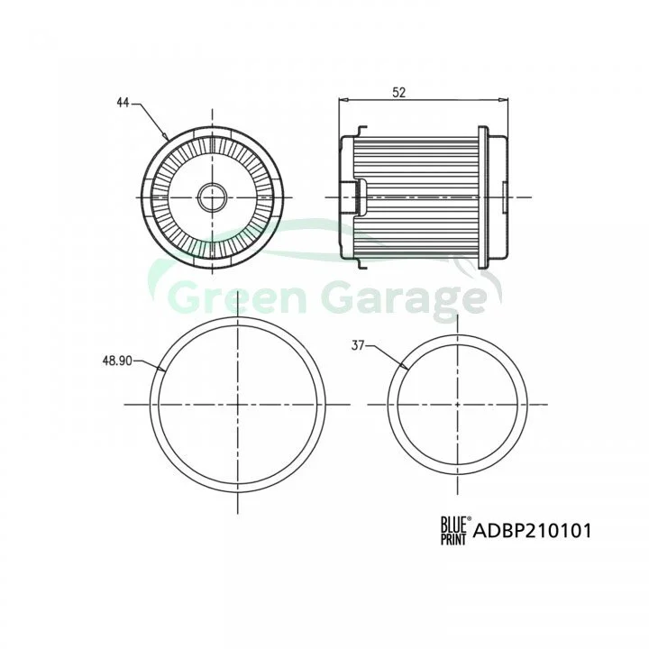 Гідравлічний фільтр коробки передач BLUE PRINT ADBP210101 (фото 1)