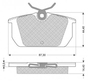 Колодки тормозные дисковые, к-кт. STARLINE BDS822P