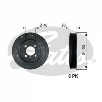 Шків ременя GATES TVD1129