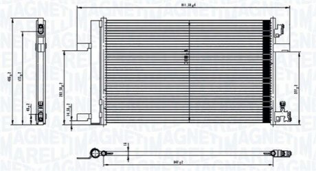 Skraplacz ASTRA J 2.0CDTi -14 MAGNETI MARELLI 350203760000