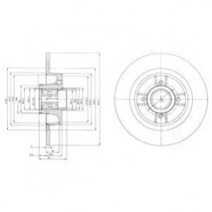 Диск гальмівний з підшипником DELPHI BG9029RSC