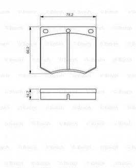 Дисковые тормозные колодки BOSCH 0986495079