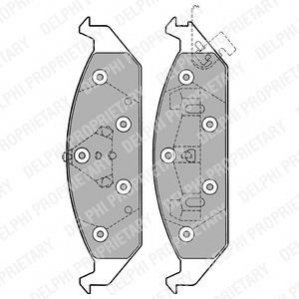 Гальмівні колодки, дискові DELPHI LP1161