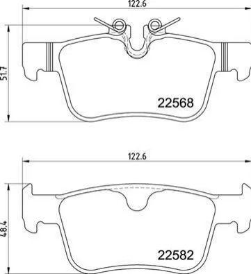 Гальмівні колодки дискові BREMBO P86030 (фото 1)
