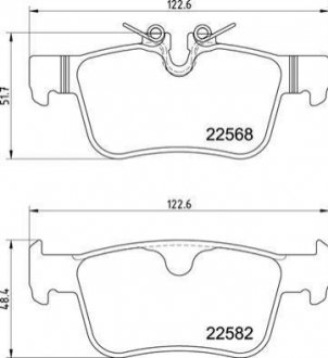 Klocki ham. S60,90 tyі.. BREMBO P86030