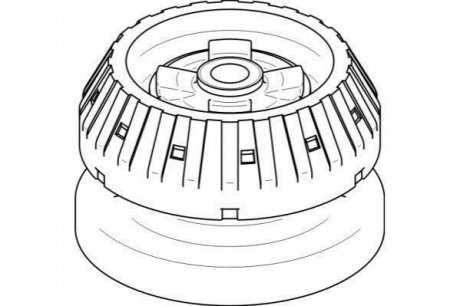 Опора амортизатора, 96-03 TOPRAN / HANS PRIES 401233