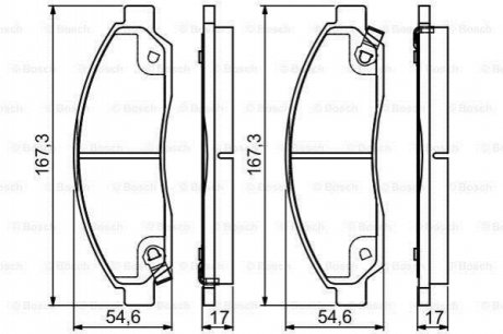 Гальмівні колодки (набір) BOSCH 0986495159