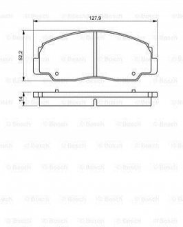 Гальмівні колодки (набір) BOSCH 0986495339