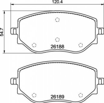 Гальмівні колодки дискові BREMBO P68073