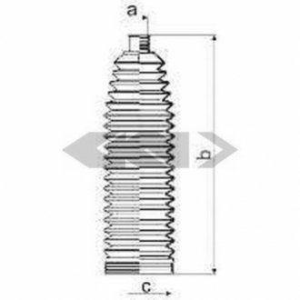Пильовик кермової рейки SPIDAN 83988