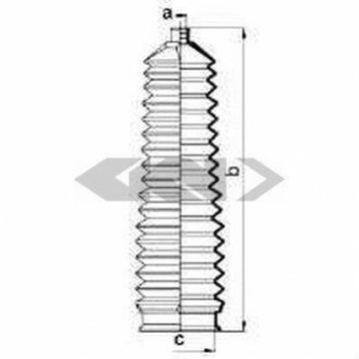 Пильовик кермової рейки SPIDAN 83901