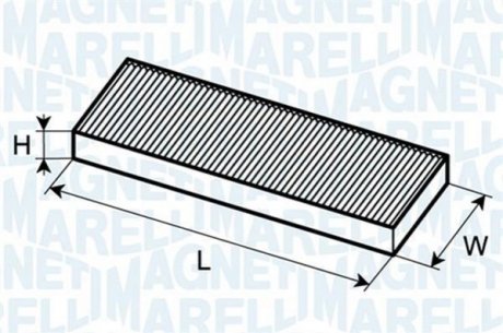 Фільтр повітря (салону) MAGNETI MARELLI 350203062630