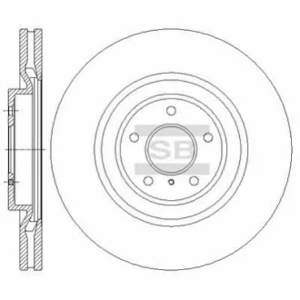 Диск гальмівний Hi-Q (SANGSIN) SD4228