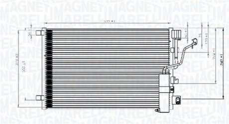 Skraplacz OPEL ASTRA H MAGNETI MARELLI 350203841000