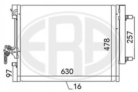 Радіатор кондиціонера ERA 667115