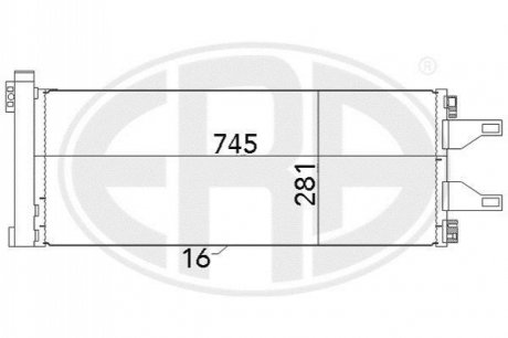 Радіатор кондиціонера ERA 667023