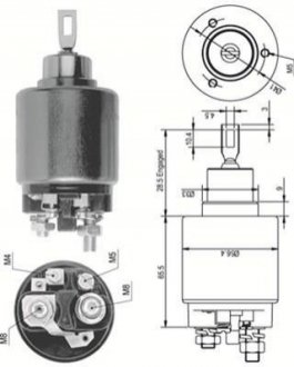 Тяговое реле, стартер MAGNETI MARELLI 940113050124