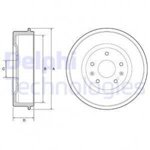 Гальмівний барабан DELPHI BF513