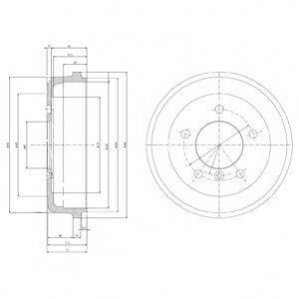Гальмівний барабан DELPHI BF168