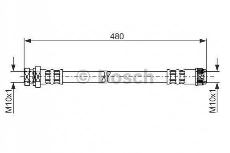 Шланг гальмівний BOSCH 1987481074