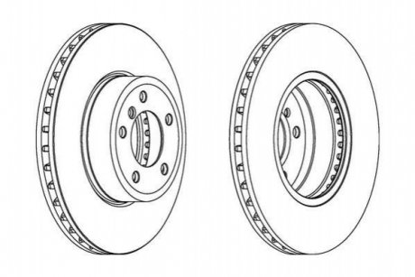 Фото 1 - диск гальмівний JURID 562397JC Диск гальмівний JURID 562397JC (фото 1)