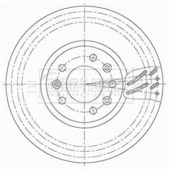 Гальмiвнi диски BORG & BECK BBD6138S