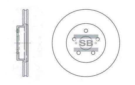 Диск гальмівний Hi-Q (SANGSIN) SD4001