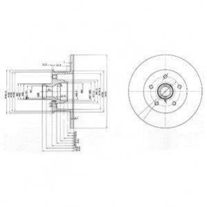 Гальмівний диск DELPHI BG310