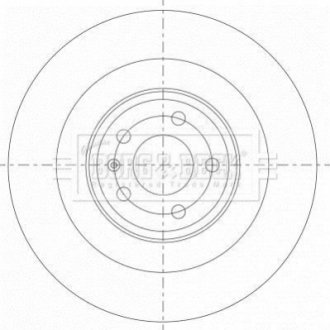 Гальмівний диск BORG & BECK BBD6085S