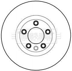 Гальмівний диск BORG & BECK BBD5981S