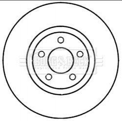 Гальмівний диск BORG & BECK BBD5980S