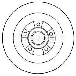 Гальмівний диск BORG & BECK BBD5970S