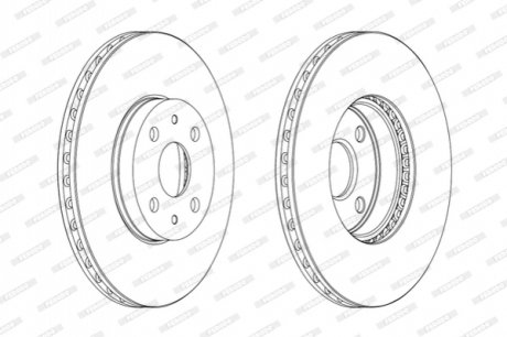 Диск гальмівний FERODO DDF1780C