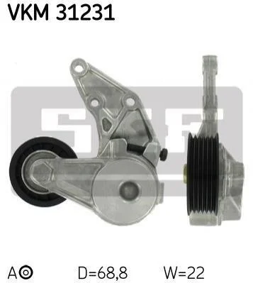 Натяжний ролик SKF VKM31231 (фото 1)
