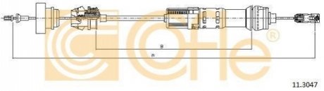 Трос зчеплення COFLE 113047