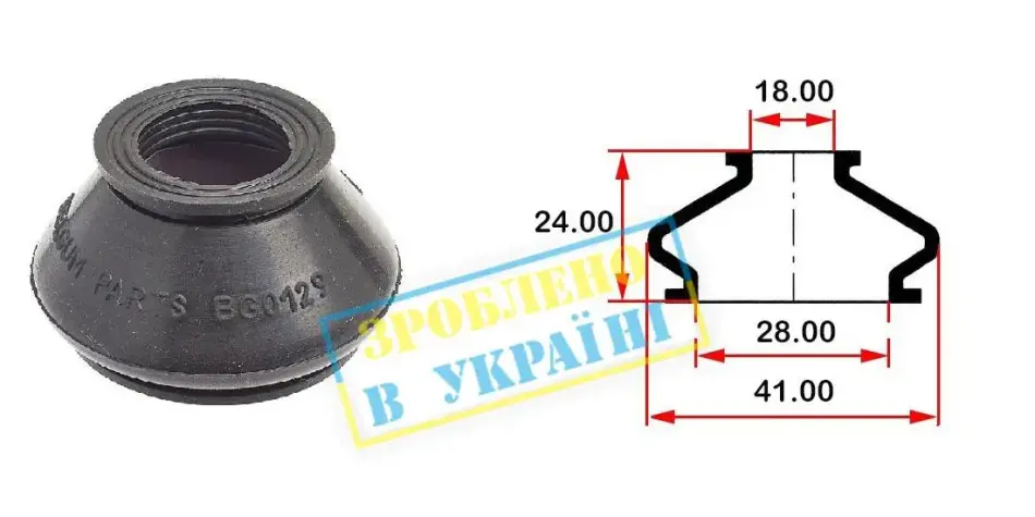 Пильовик кульової опори BELGUM PARTS BG0129 (фото 1)