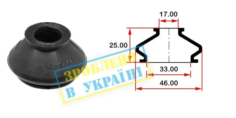 Пыльник опоры BELGUM PARTS BG0133 (фото 1)