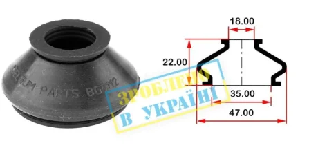 Пыльник опоры BELGUM PARTS BG0112