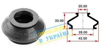 Пильовик кульової опори BELGUM PARTS BG0113