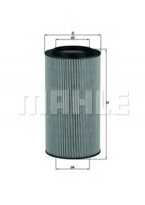 Фільтр масла MAHLE / KNECHT OX561D (фото 1)