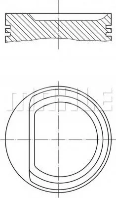 Поршень двигуна MAHLE / KNECHT 0102902 (фото 1)
