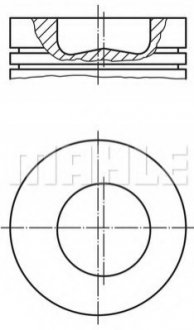 Поршень MAHLE / KNECHT 2289100 (фото 1)