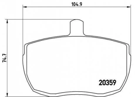 Гальмівні колодки дискові BREMBO PA6001