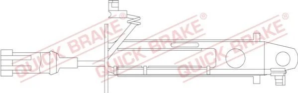 Датчик зносу гальмівних колодок(дискових) QUICK BRAKE WS0239A (фото 1)