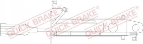 Датчик зносу гальмівних колодок(дискових) QUICK BRAKE WS0239A