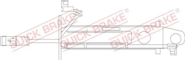 Датчик зносу гальмівних колодок(дискових) QUICK BRAKE WS0236A (фото 1)