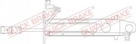 Датчик зносу гальмівних колодок(дискових) QUICK BRAKE WS0236A