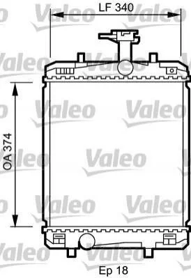 Радіатор, охолодження двигуна VALEO 735072 (фото 1)
