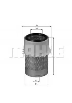 Фільтр повітряний MAHLE / KNECHT LX730 (фото 1)